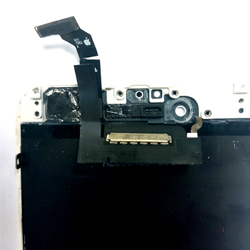 LCD ribbon cable is damaged or missing